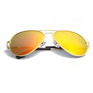 Gold Frame/Mirror Orange Lens