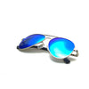 Silver Frame/Mirror Blue Lens