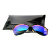 Black Frame/Mirror Blue Lens