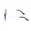 White Frame/Mirror Blue Lens