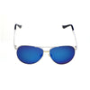 White Frame/Mirror Blue Lens