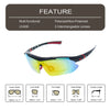Black Red Frame/Mirror Set Lens