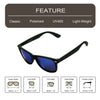 Black Frame/Mirror Ice Blue Lens