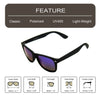 Black Frame/Mirror Navy Blue Lens